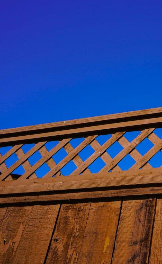 a wooden structure with a sign on it